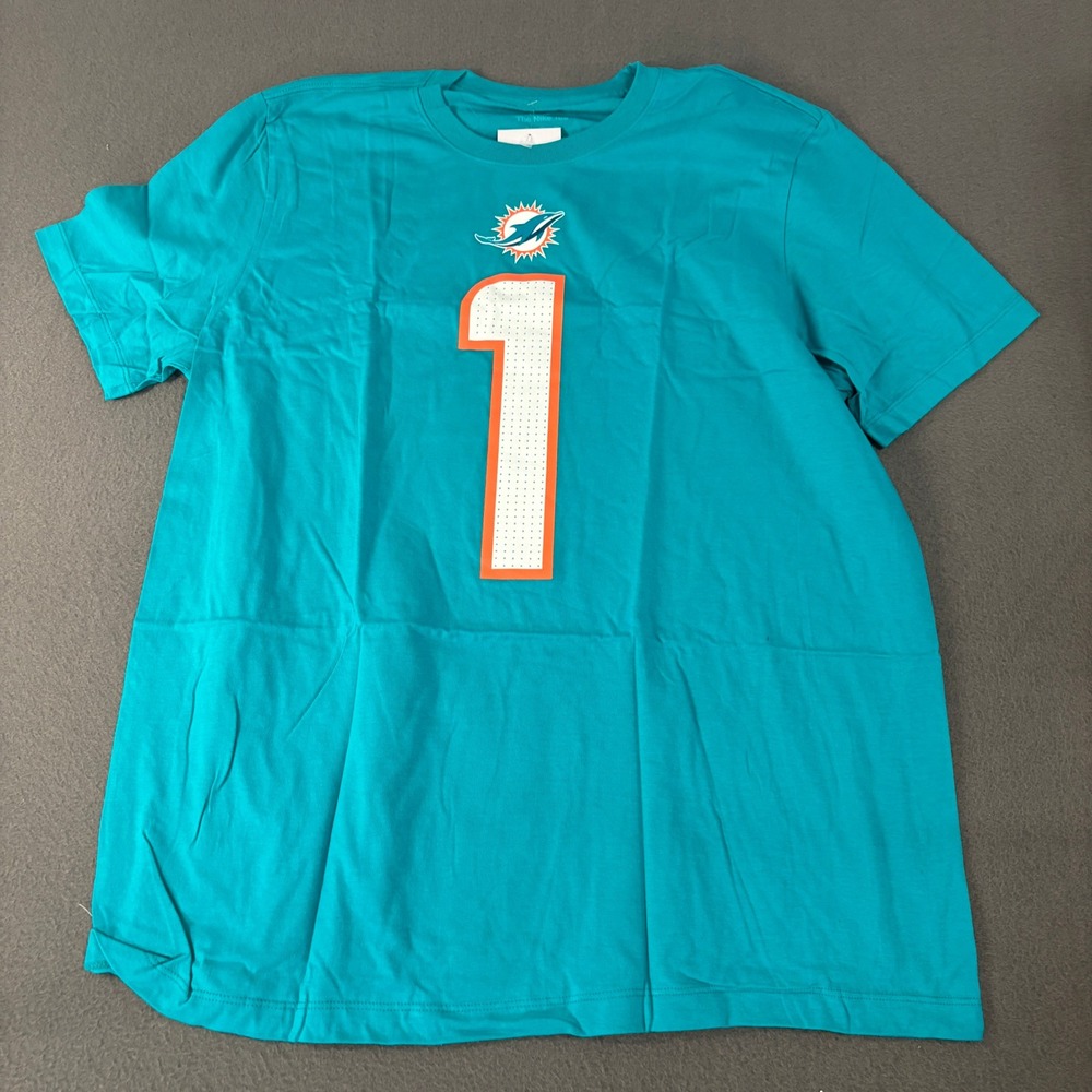 Nike Miami Dolphins Tua Tagovailoa T-Shirt Mens XL Aqua NFL Player Tee 1